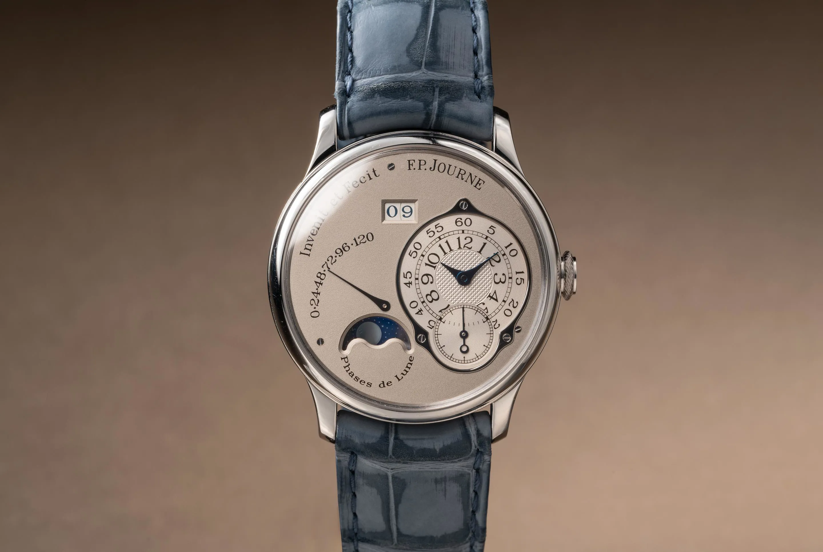 F.P. Journe Platinum Octa Lune L PT 38 38mm Platinum Silver