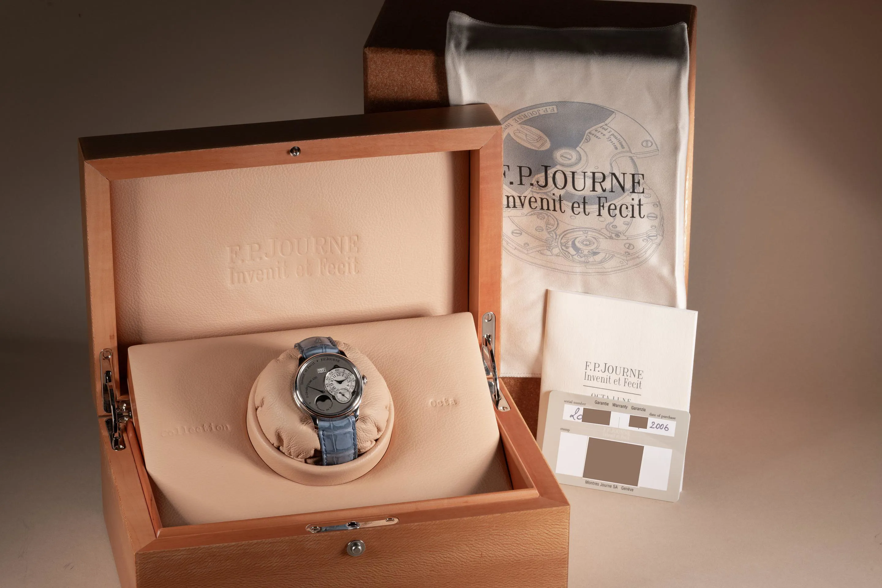 F.P. Journe Platinum Octa Lune L PT 38 38mm Platinum Silver 7