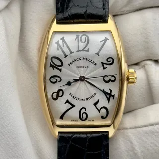 Franck Muller Cintree Curvex Yellow gold Silver