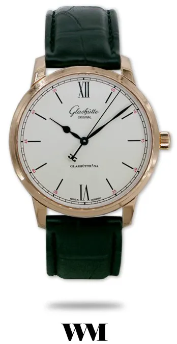 Glashütte Senator Excellence 1-36-01-02-05-01 40mm Rose gold Silver