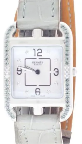 Hermès Cape Cod 049560WW 23mm Stainless steel White