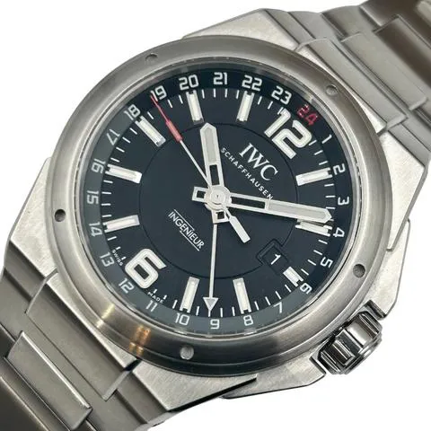 IWC Ingenieur Dual Time IW324402 43mm Stainless steel Black