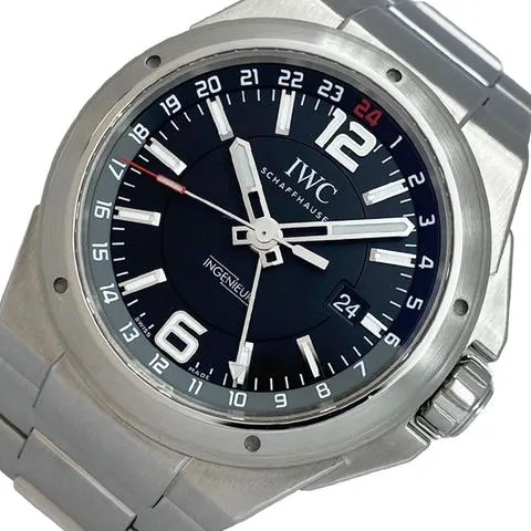 IWC Ingenieur Dual Time IW324402 43mm Stainless steel Black