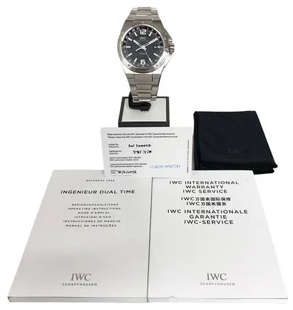 IWC Ingenieur Dual Time IW324402 43mm Stainless steel Black 8