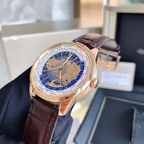 Jaeger-LeCoultre Geophysic 8102520 41.5mm Rose gold Blue 2