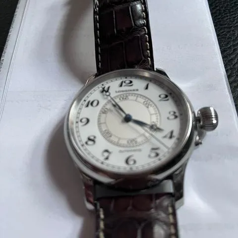 Longines Heritage L2.713.4.13.0 46mm Stainless steel White 4