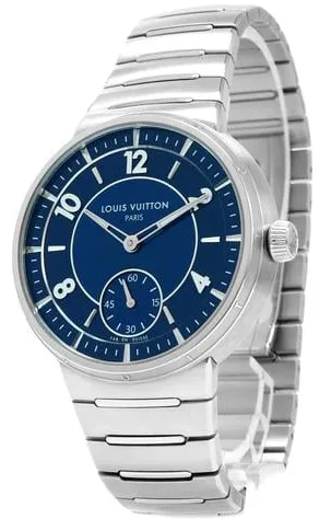 Louis Vuitton Tambour W1ST20 40mm Stainless steel Blue 4