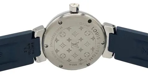 Louis Vuitton Q12MP 28mm Stainless steel Blue 3