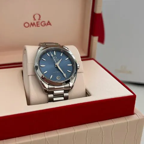 Omega Aqua Terra 220.10.34.20.03.002 34mm Stainless steel Blue 9