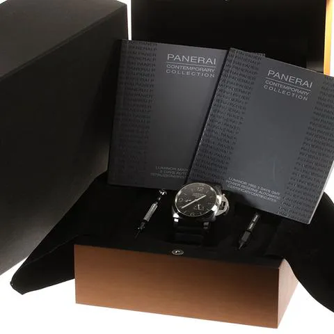 Panerai Luminor 1950 3 Days GMT Power  PAM 00347 45mm Stainless steel Black 1