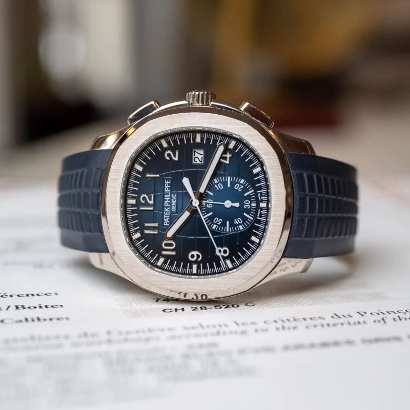 Patek Philippe Aquanaut 5968G-001 42mm White gold Blue 5