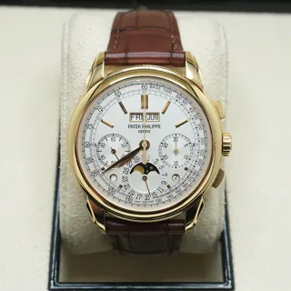 Patek Philippe Perpetual Calendar Chronograph 5270R-001 Rose gold Silver