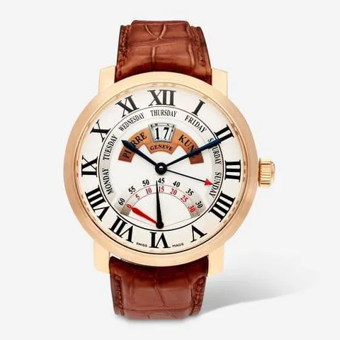 Pierre Kunz PKG 009 GD-WHT 44mm Rose gold White