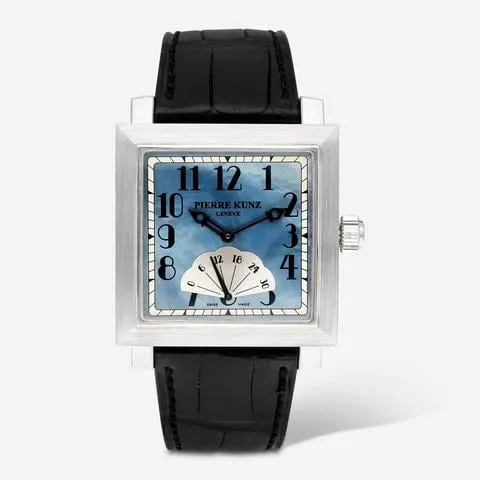 Pierre Kunz PKL Q01 SR.BL 30mm White gold Blue