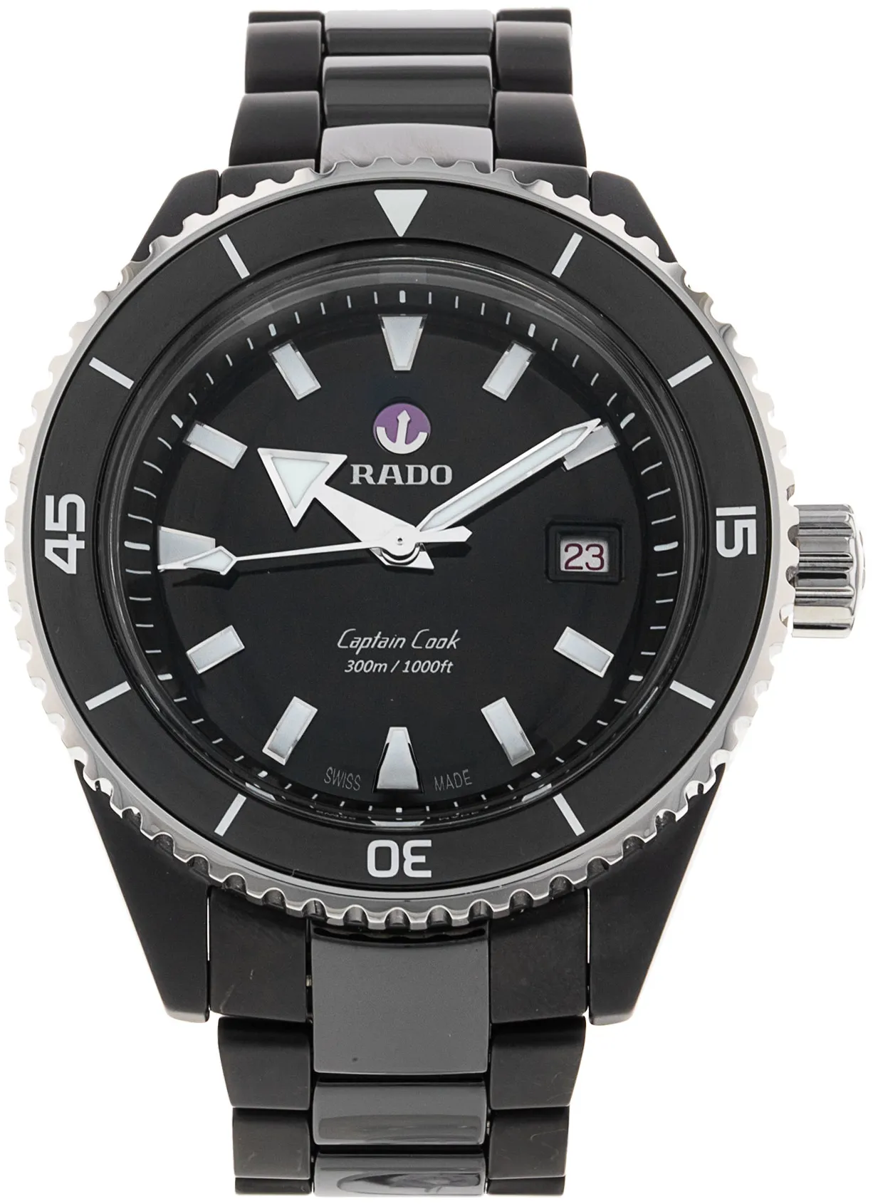 Rado Captain Cook R32129152 43mm Black ceramic Black