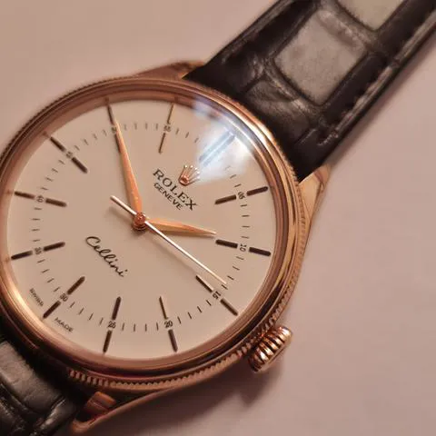 Rolex Cellini 50505 39mm Rose gold White