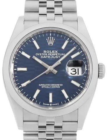 Rolex Datejust 36 126200 36mm Stainless steel Blue