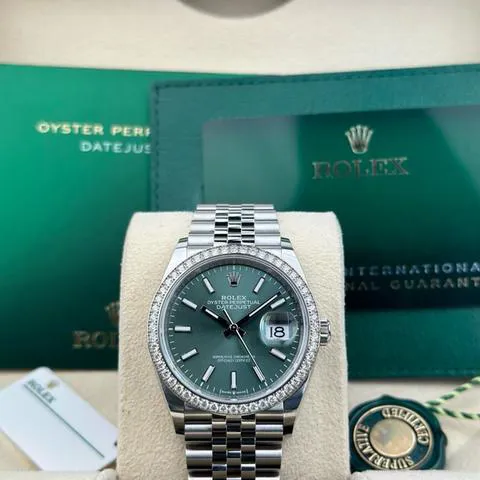 Rolex Datejust 36 126284RBR 36mm Stainless steel Green