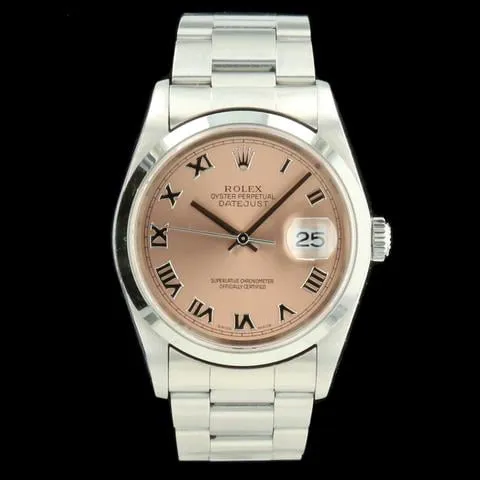 Rolex Datejust 36 16200 36mm Stainless steel Salmon