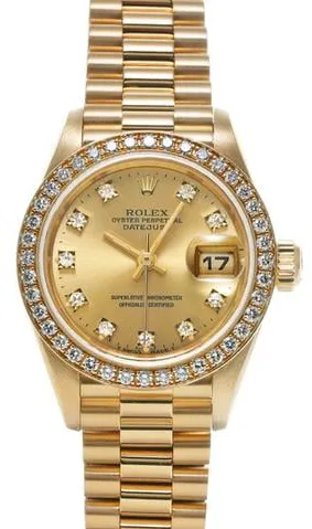 Rolex Datejust 69138G 26mm Yellow gold Champagne