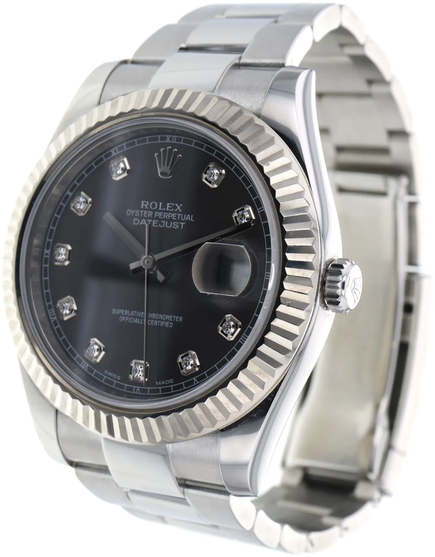 Rolex Datejust II 116334-0009 41mm White gold Gray 1