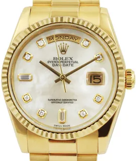 Rolex Day-Date 118238 18k yellow gold White