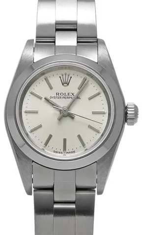 Rolex Oyster Perpetual 76080 24mm Stainless steel Silver