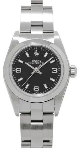 Rolex Oyster Perpetual 76080 24mm Stainless steel Black