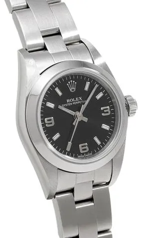 Rolex Oyster Perpetual 76080 24mm Stainless steel Black 2