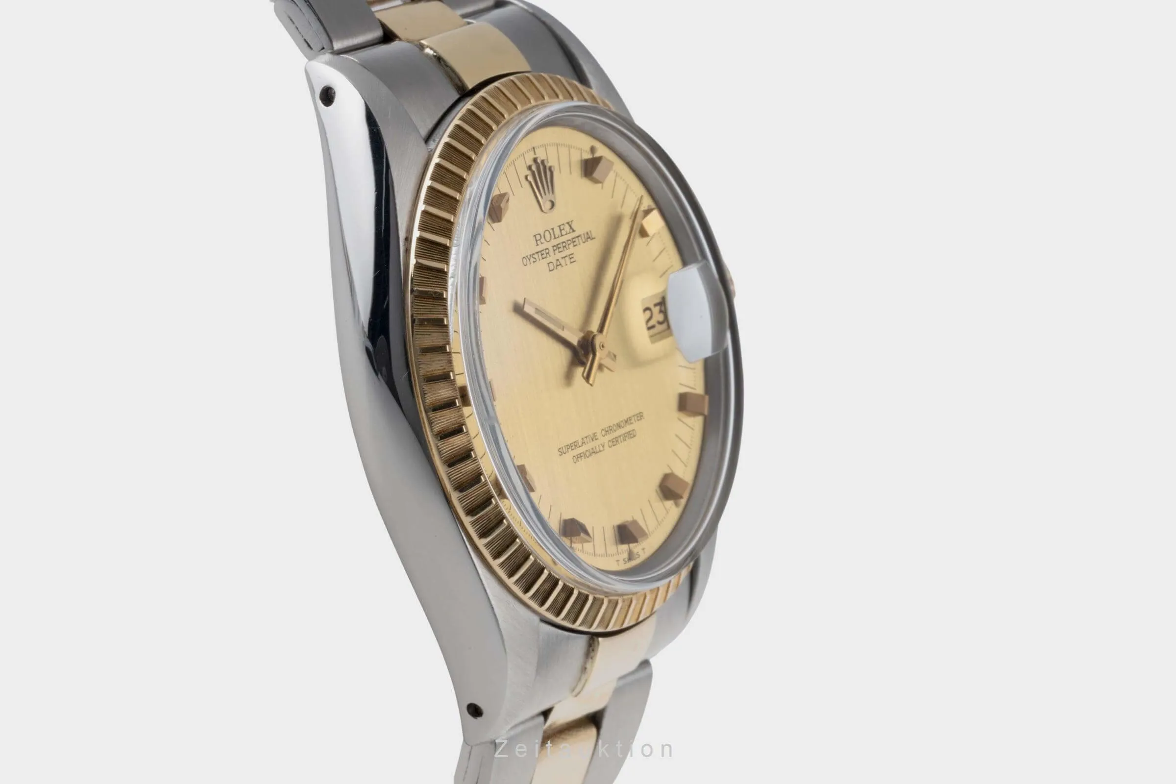 Rolex Oyster Perpetual Date 1505 34mm Yellow gold and Stainless steel Golden 6