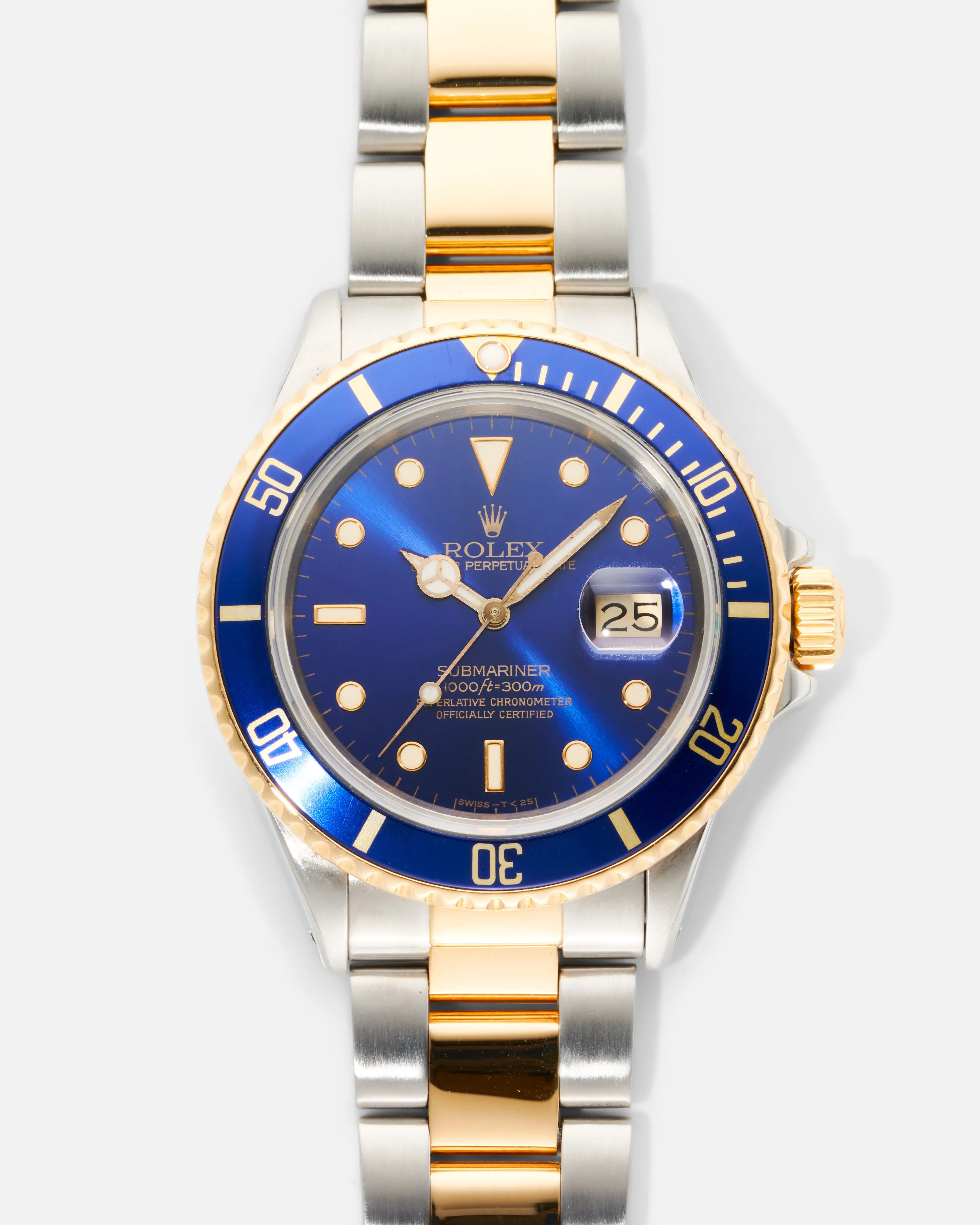 Rolex Submariner 16803 40mm Yellow gold and Stainless steel Blue