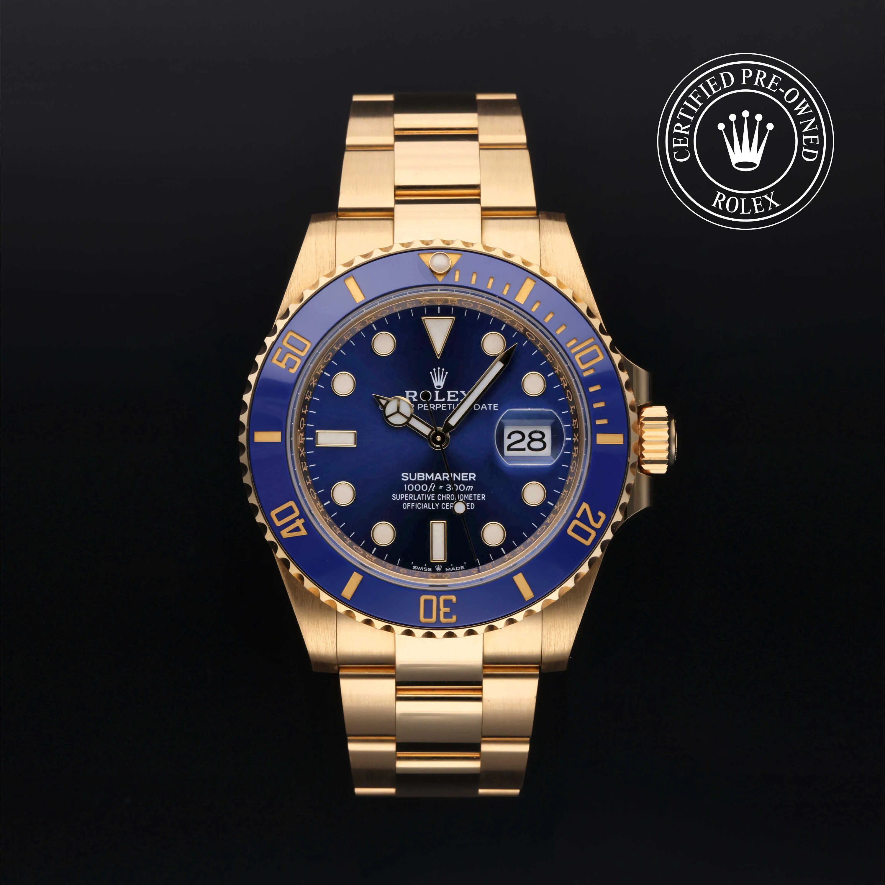 Rolex Submariner 126618LB-0002 41mm 18k yellow gold Blue