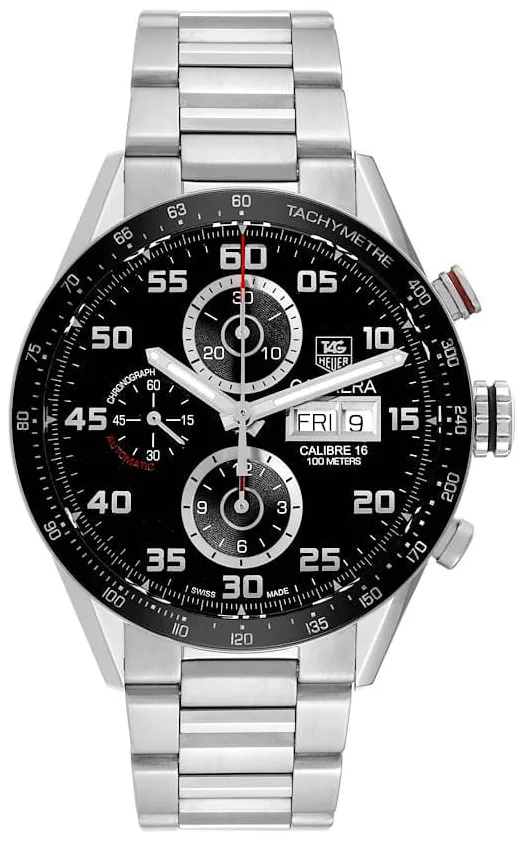 TAG Heuer Carrera CV2A1R.BA0799 43mm Stainless steel Black