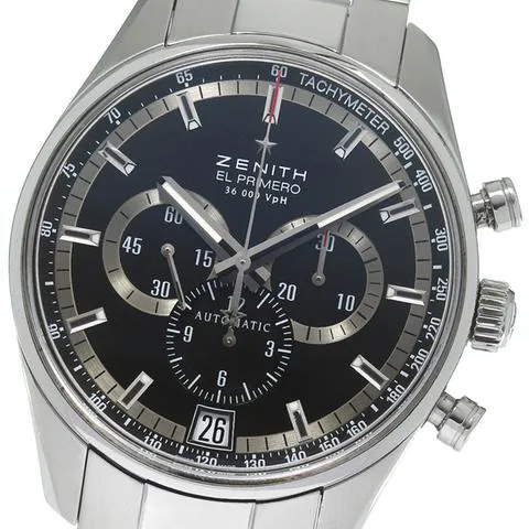 Zenith El Primero 36'000 VpH 03.2040.400 42mm Stainless steel Black