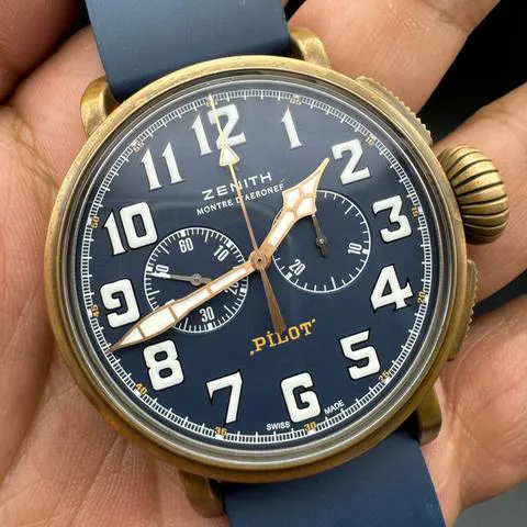 Zenith Pilot 29.2430.4069/57.C808 45mm Bronze Blue 1