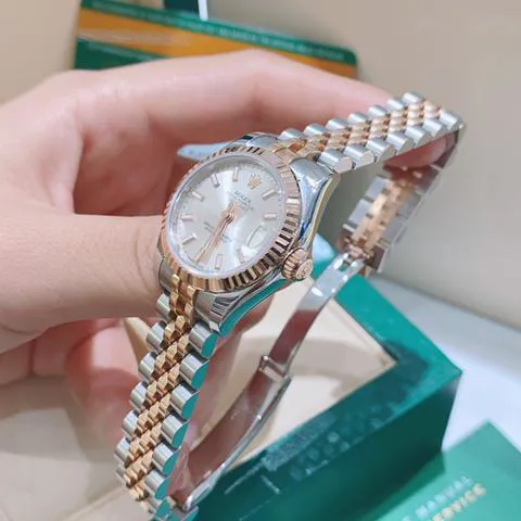 Rolex Lady-Datejust 179171 26mm Yellow gold and Stainless steel Silver 4