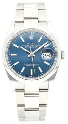 Rolex Datejust 36 126200 36mm Stainless steel Blue