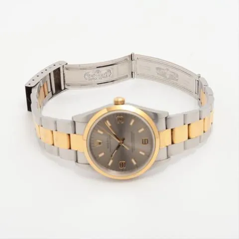 Rolex Oyster Perpetual 34 14203 34mm Yellow gold and Stainless steel Gray 5