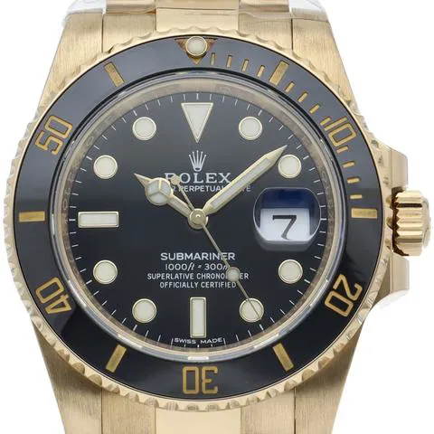 Rolex Submariner 116618LN 40mm Yellow gold Black