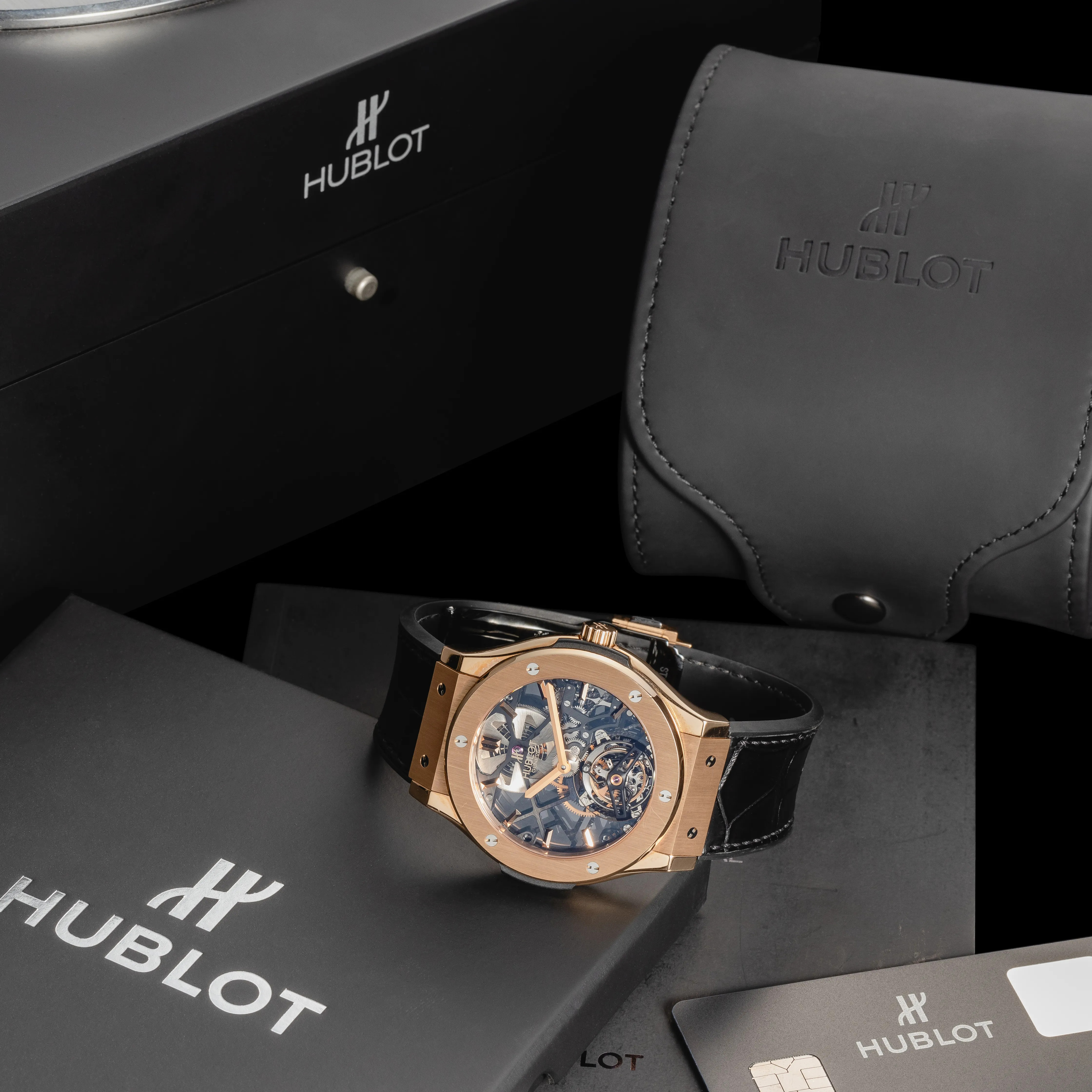 Hublot Classic Fusion 505.OX.0180.LR 43mm 18k rose gold Skeletonized 4