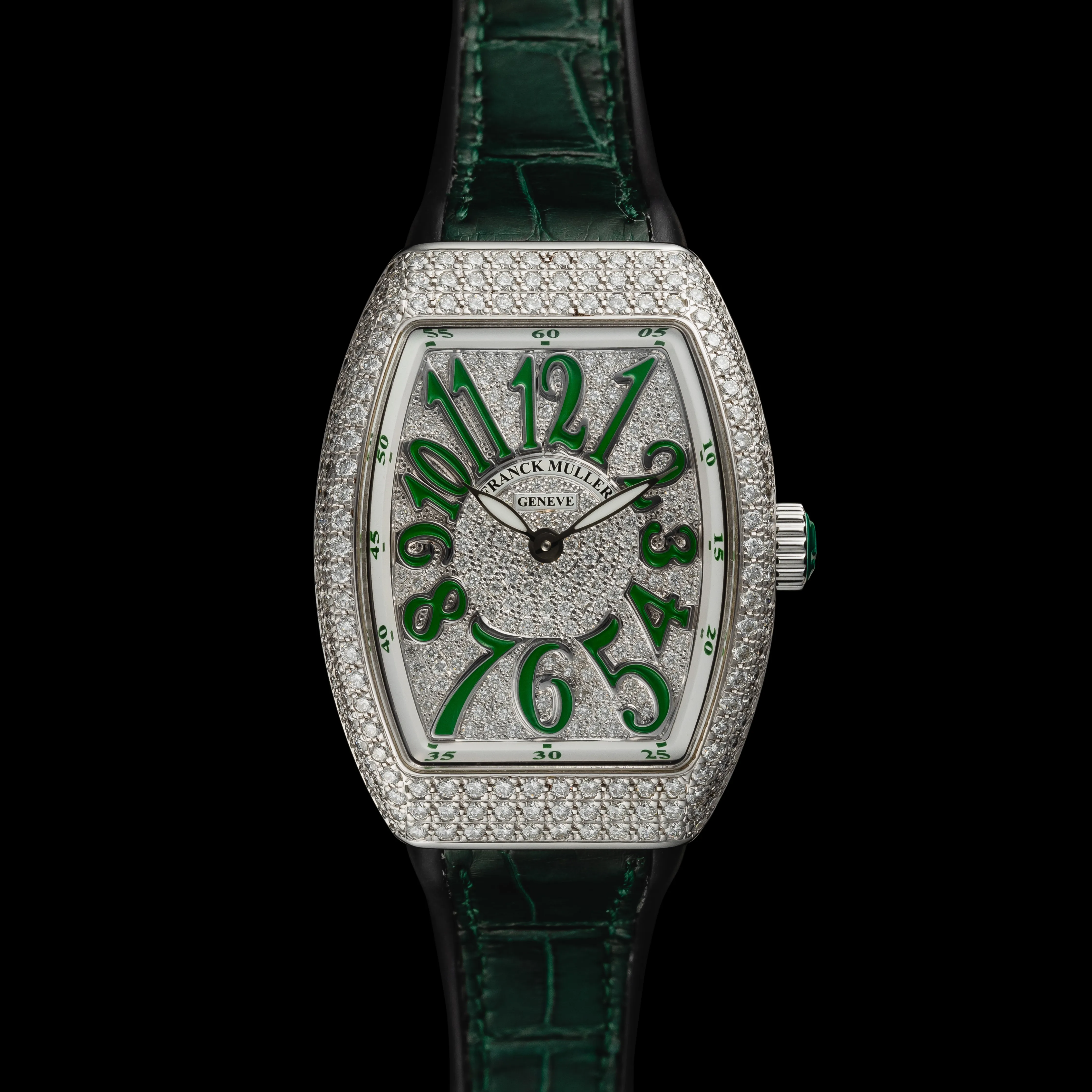 Franck Muller Vanguard V29QZDCD Stainless steel and Diamond