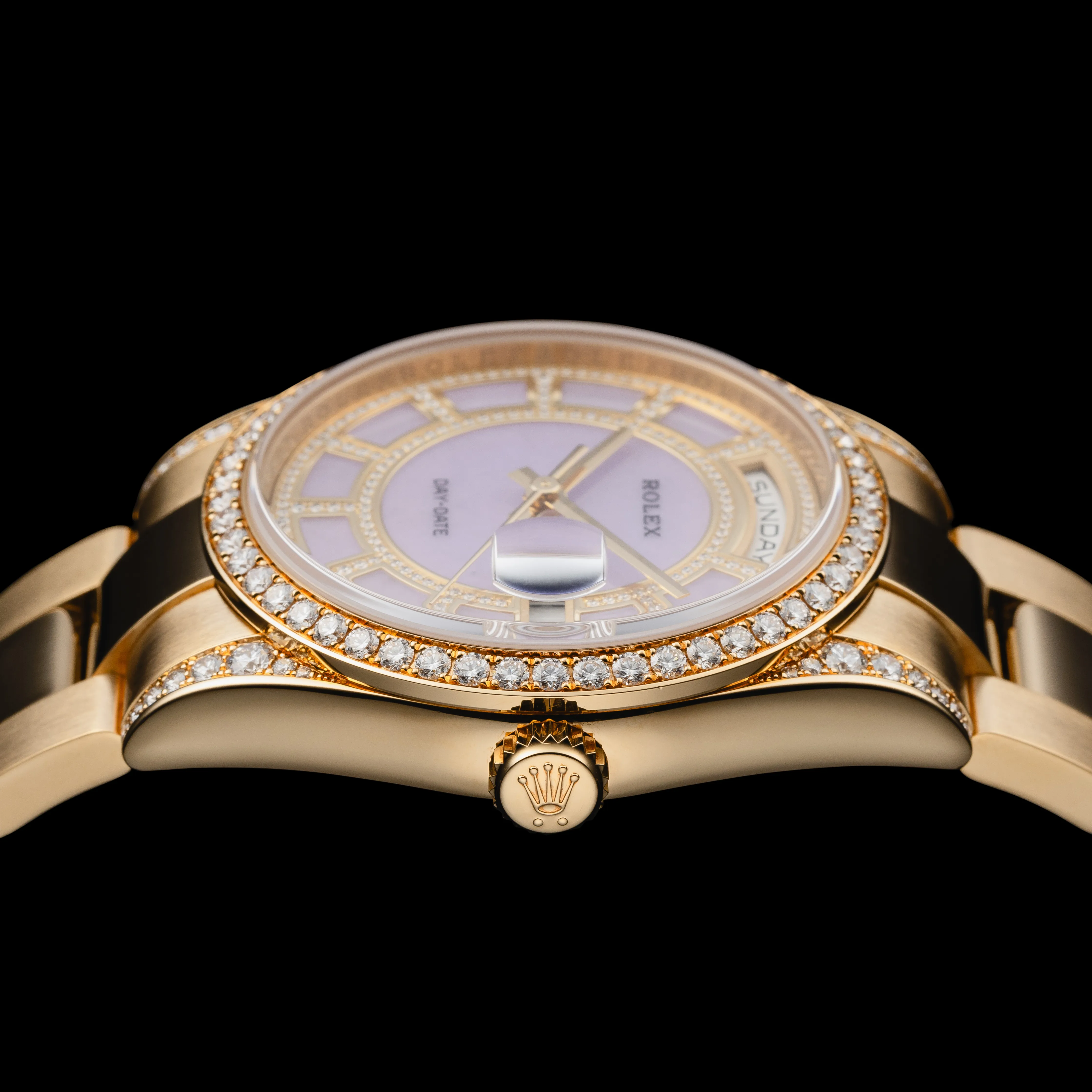 Rolex Day-Date 36 118388 36mm Diamond and 18k yellow gold Lavender 2