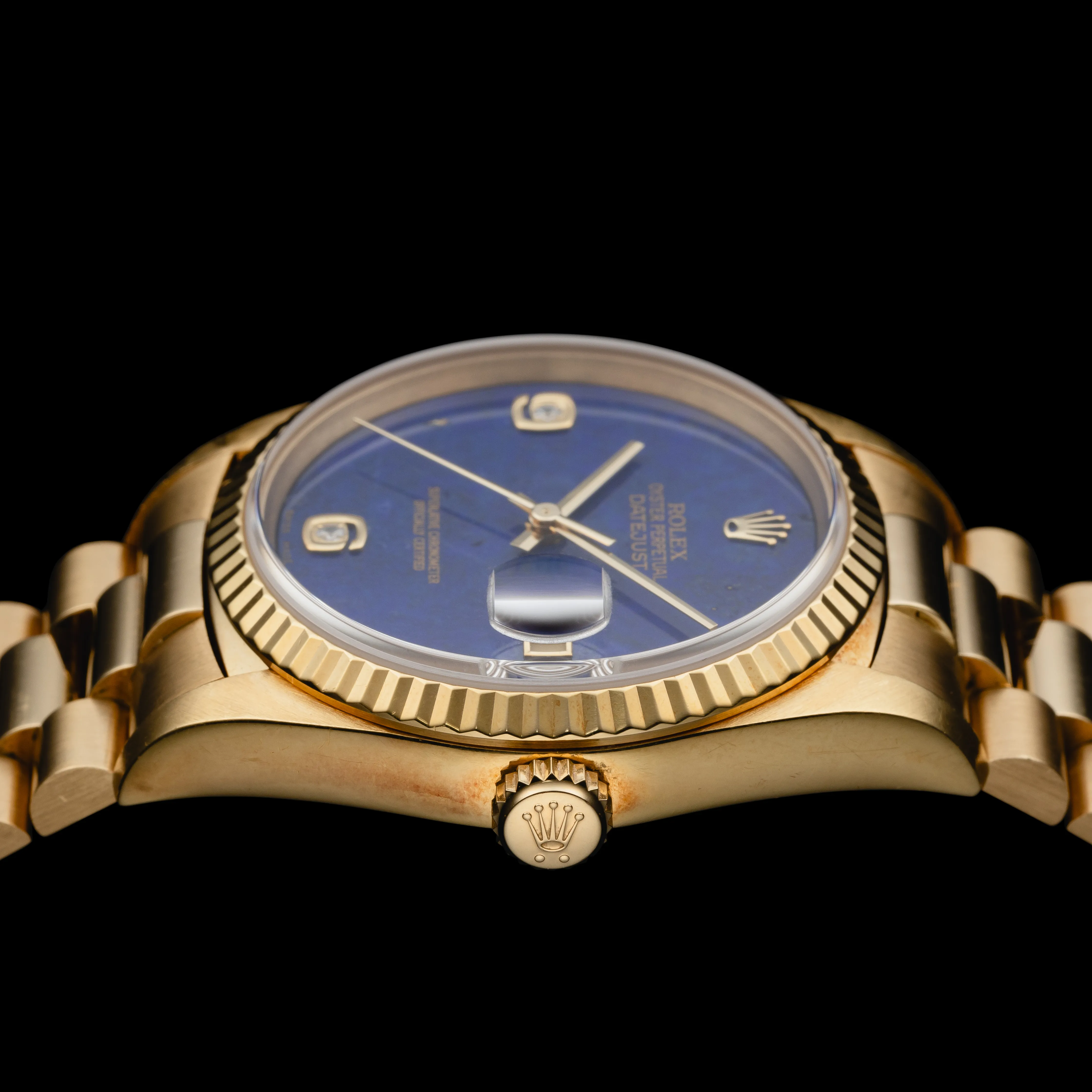 Rolex Datejust 36 16238 35mm Yellow gold Blue 2