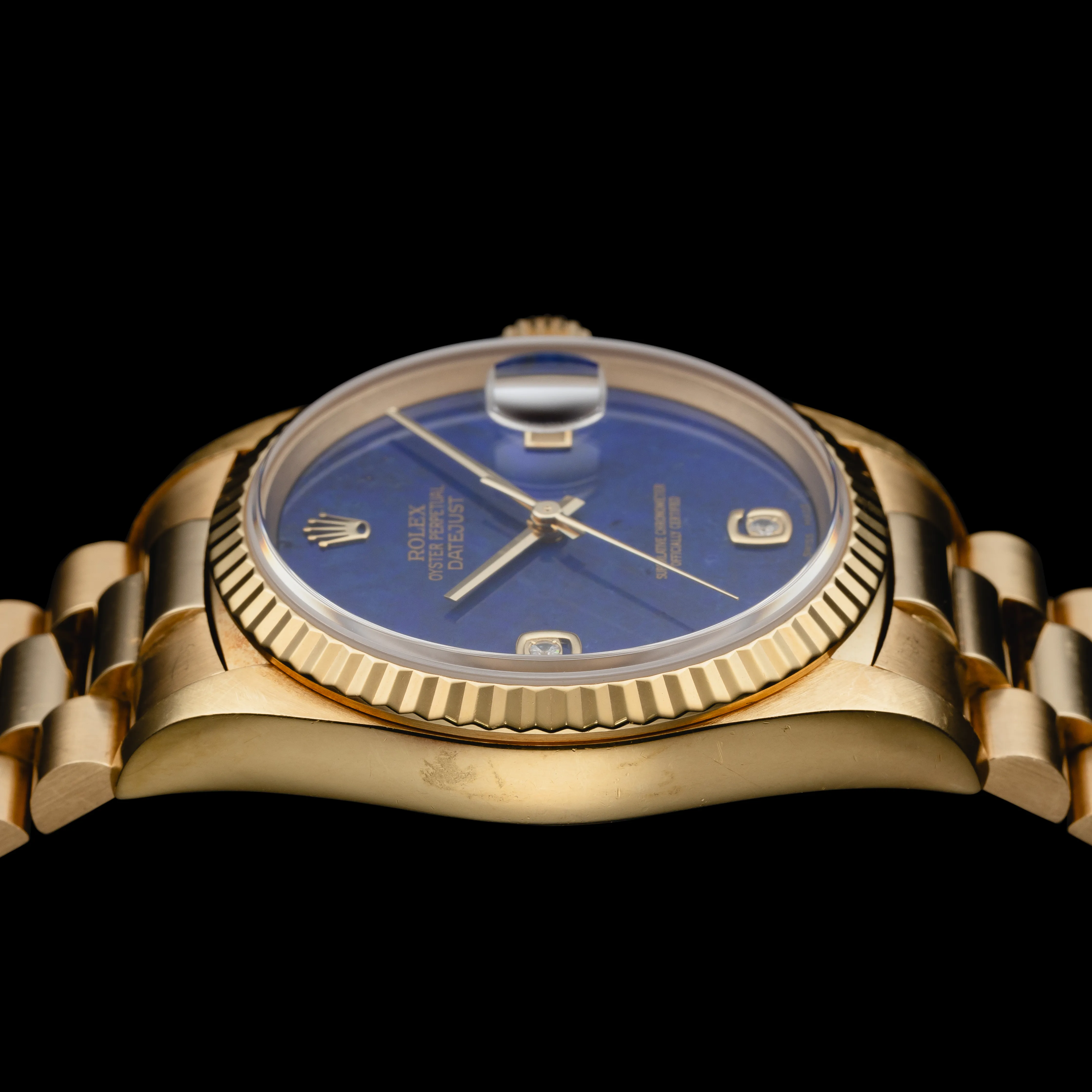 Rolex Datejust 36 16238 35mm Yellow gold Blue 3