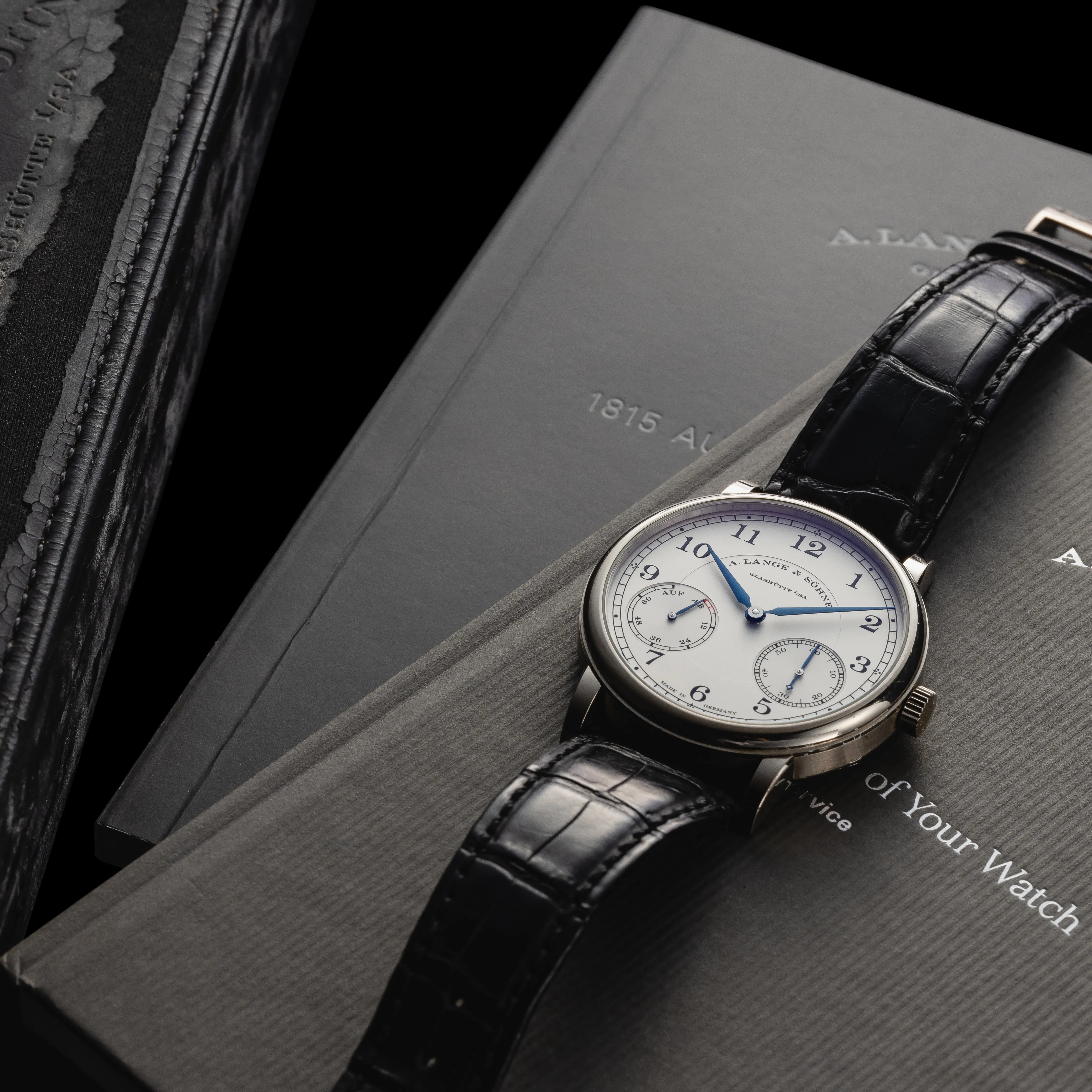 A. Lange & Söhne 1815 Up/Down 234.026 / LSLS2343AJ 39mm 18k white gold 4