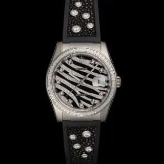 Rolex Datejust 36 116189BBR 18k white gold and Diamond