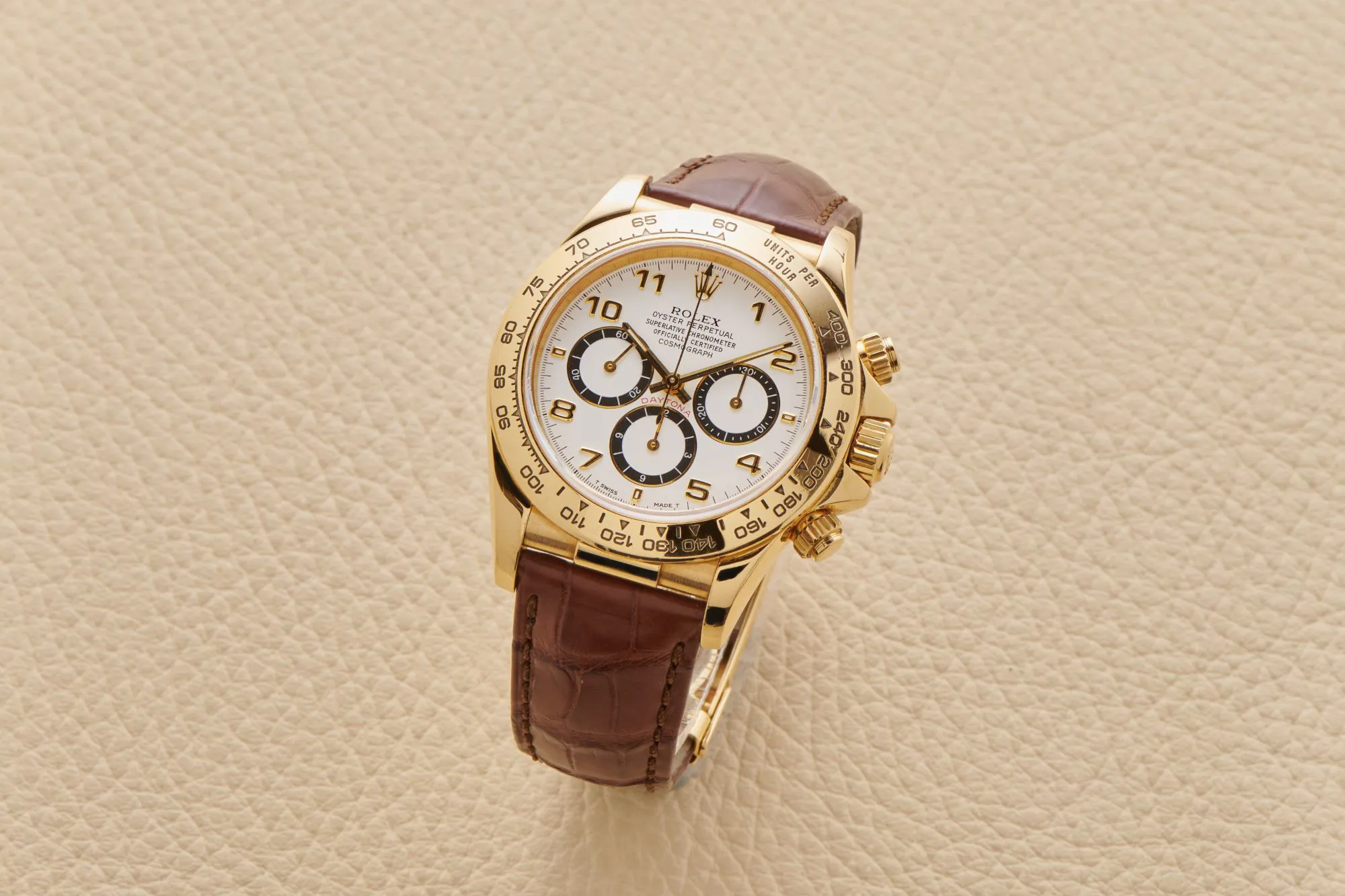 Rolex Daytona 16518 Yellow gold White 2