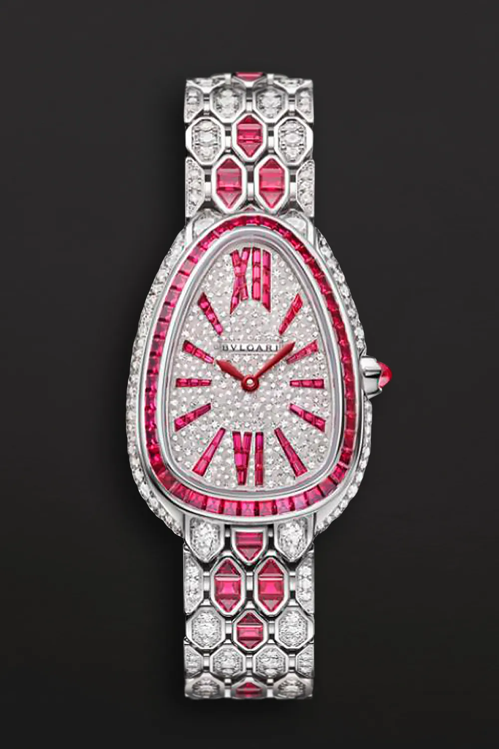 Bulgari Serpenti 33mm Diamond and Ruby-set