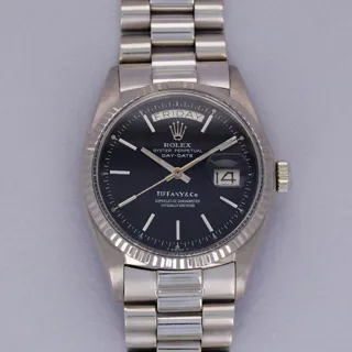 Rolex Day-Date 1803 18k white gold Black