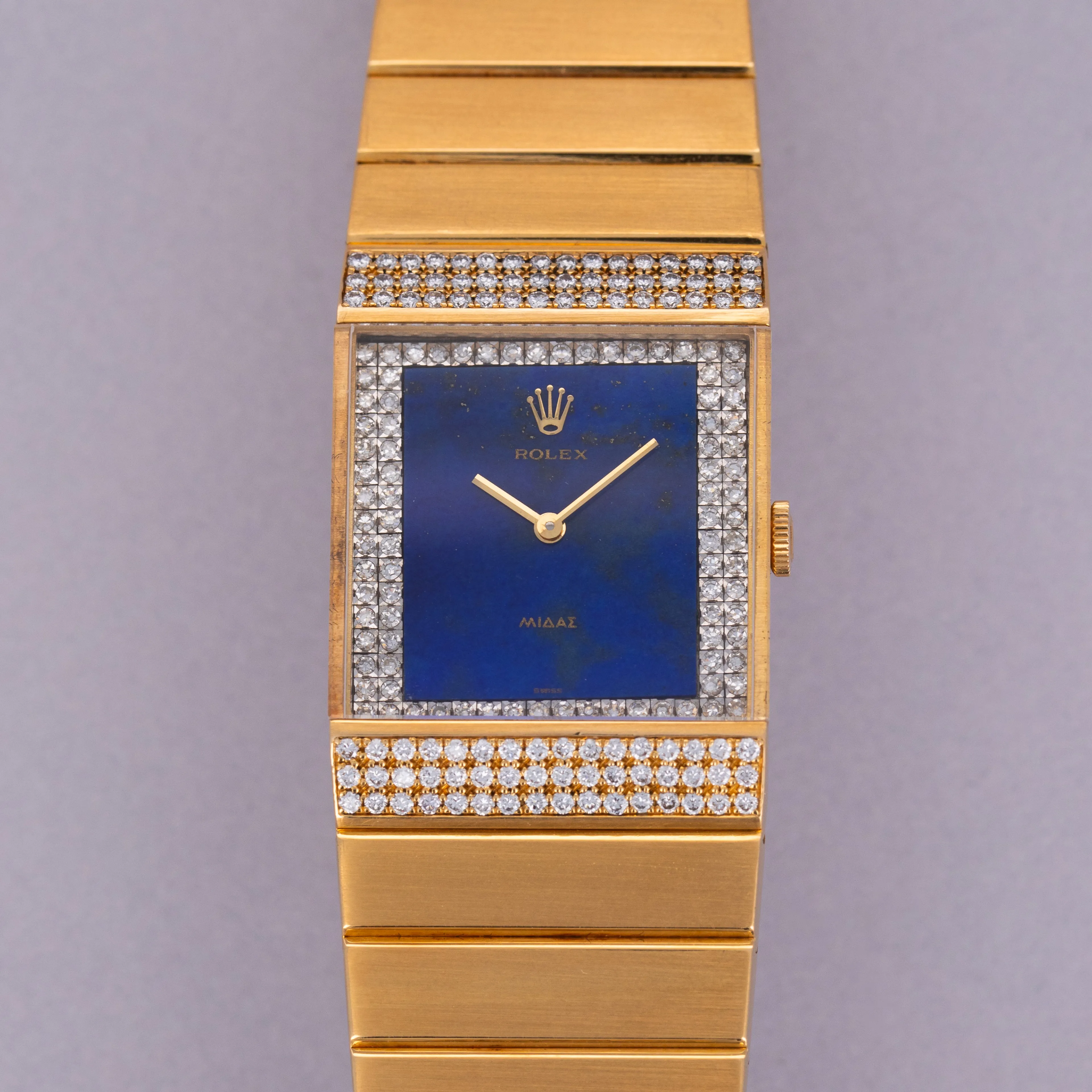 Rolex Cellini King Midas 4611 24mm Yellow gold Lapis lazuli